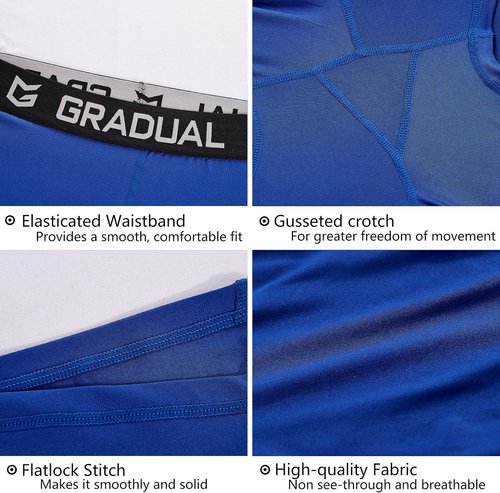 G Gradual Women's Compression Volleyball Shorts - 3" & 7" Workout Pro Fit for Active Performance
