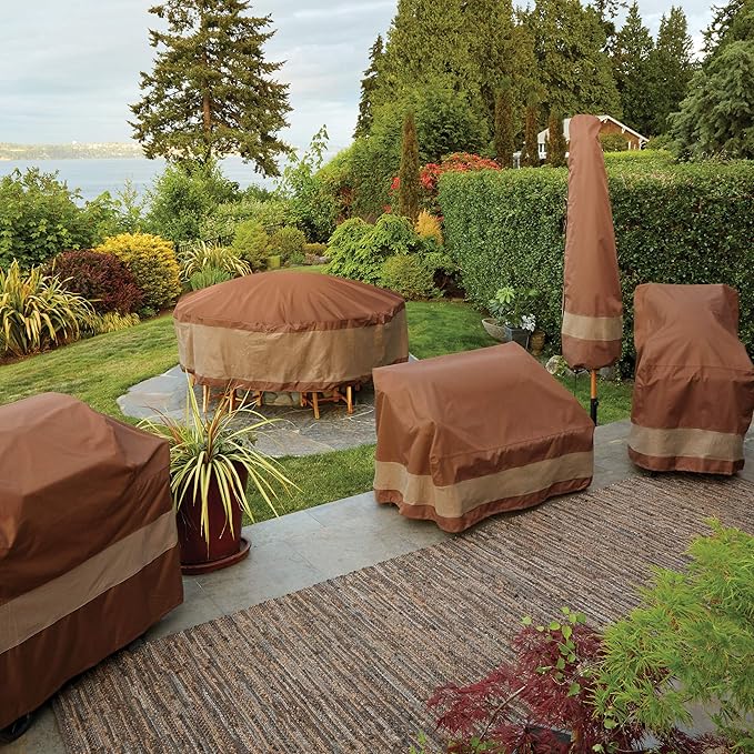 DUCKCOVERS Ultimate Waterproof 93 Inch Patio Sofa Cover, Patio Furniture Covers