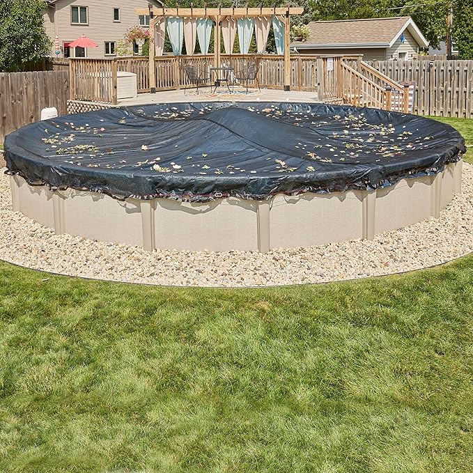Doheny’s Professional Grade Leaf Nets for Above Ground Pools – 26' Round – Makes Clean-Ups Fast – Lightweight, Versatile & Durable – Keeps Leaves Out