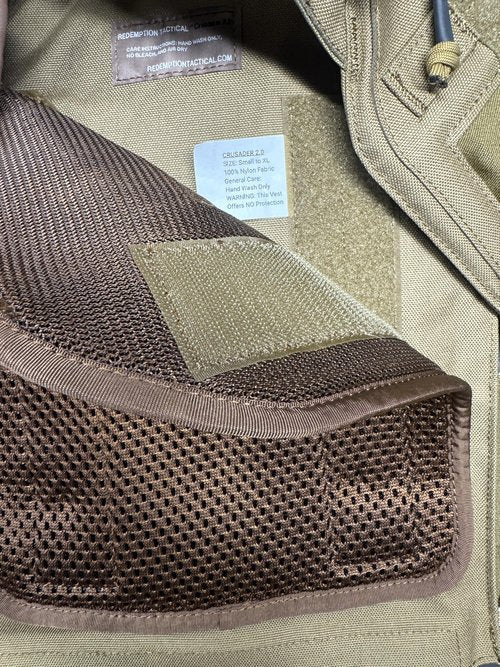 Redemption Crusader 2.0 Molle Quick Release Buckles Airsoft Vest with Adjustable Size Sides and Triple Pouch (Dark Coyote Brown)