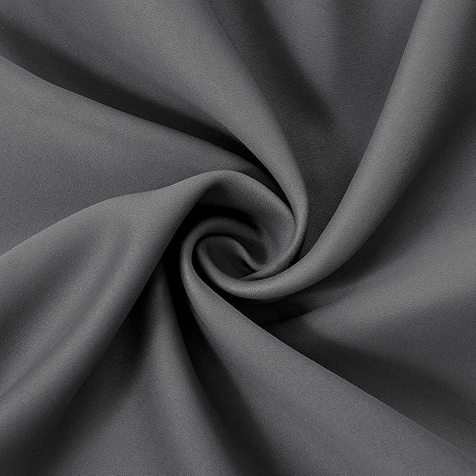 LEMOMO Grey Thermal Blackout Curtains/42 x 84 Inch/Set of 2 Panels Room
