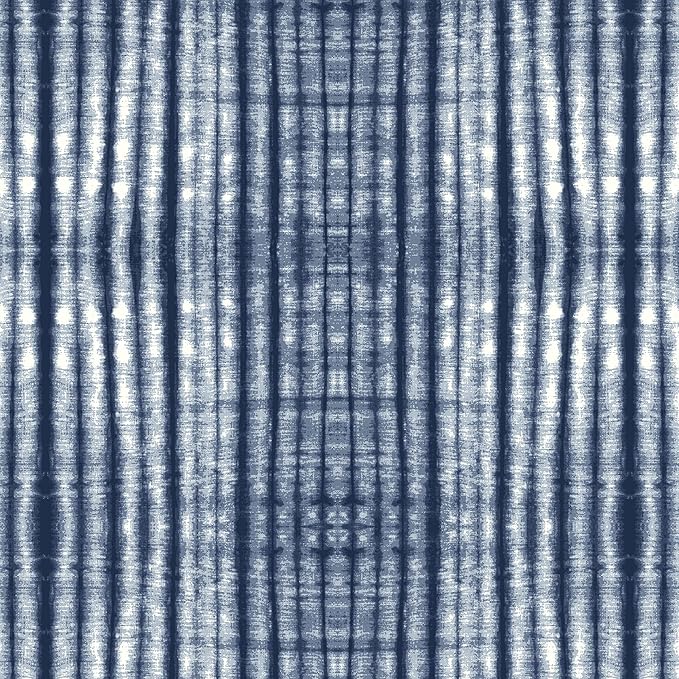 Arden Outdoor Deep Seat Cushion Set, 22 in x 24 in, Weather-Proof, Rain-Proof, Fade Resistant Patio Cushion Blue Shibori Stripe