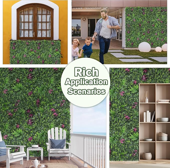 Greenery Grass Wall Boxwood Plant Roll: 60"x128"